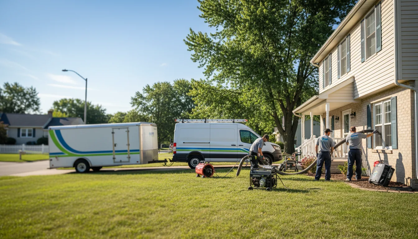 Flooded Basement Restoration And Cleanup With Repair in Slinger, WI near me